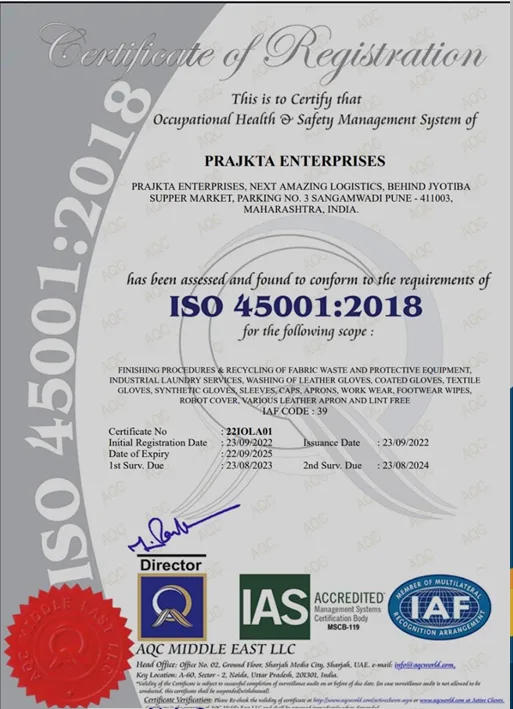ISO 45000 2018 occupational health and safety certification